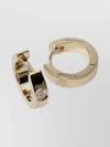 Totême Huggie Hoop Diamond Earrings Set In Gold