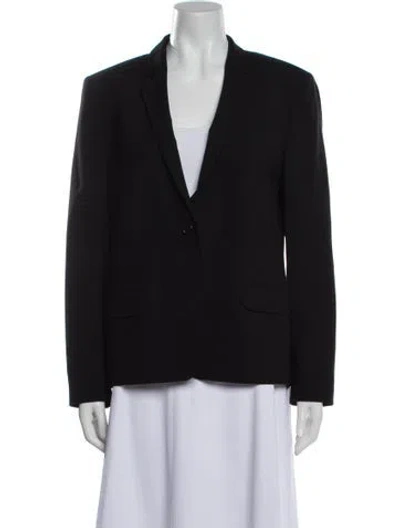Pre-owned Totême Imola Virgin Wool Blazer In Black