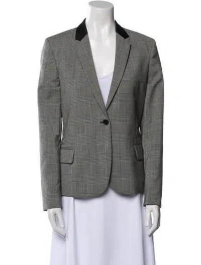 Pre-owned Totême Imola Virgin Wool Blazer In Gray