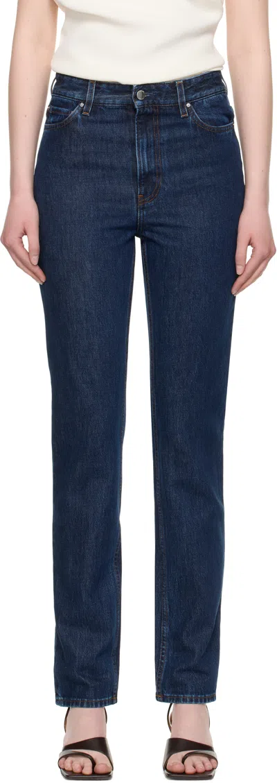 Totême Indigo High Slim Jeans