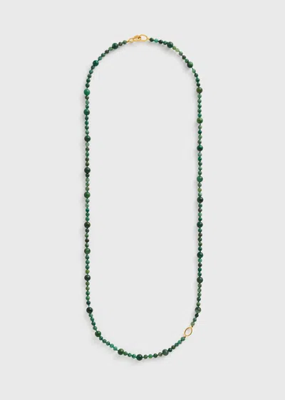 Totême Infinity Bead Necklace Dark Green