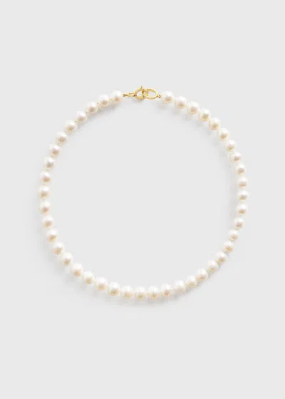Totême Infinity Pearl Choker White In Multi