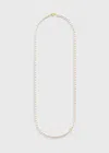 Totême Infinity Pearl Necklace White In Burgundy
