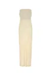 Totême Toteme Ivory Fil Coupe Dress In Neutral