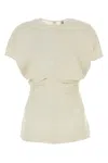 Totême Ivory Viscose Blend Top In Neutral