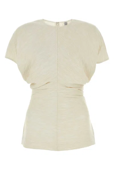 Totême Ivory Viscose Blend Top In Neutral