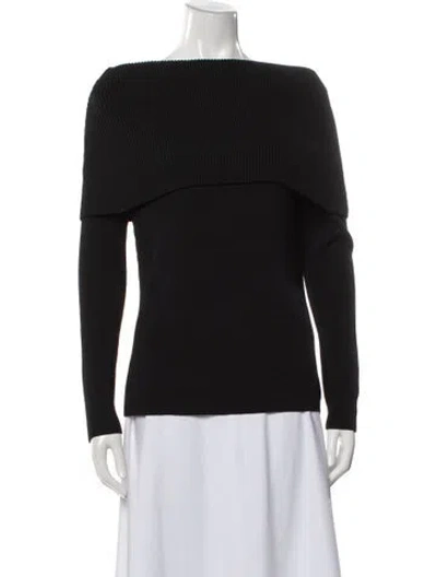 Pre-owned Totême Jaca Long Sleeve Off-the-shoulder Sweater In Gray
