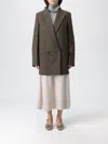 Totême Toteme Shield Double-breasted Wool-blend Blazer In Gray