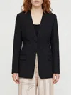 Totême Single-breasted Wool Blend Blazer In Black
