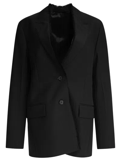 Totême Wool Single-breasted Jacket In Black
