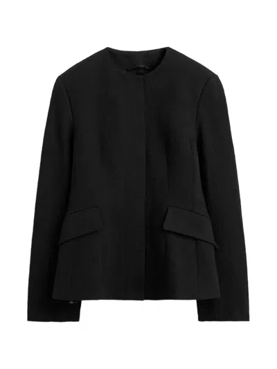 Totême Jacquard Cotton Jacket In Black
