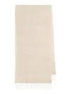 Totême Jacquard Scarf With Monogram In Neutral