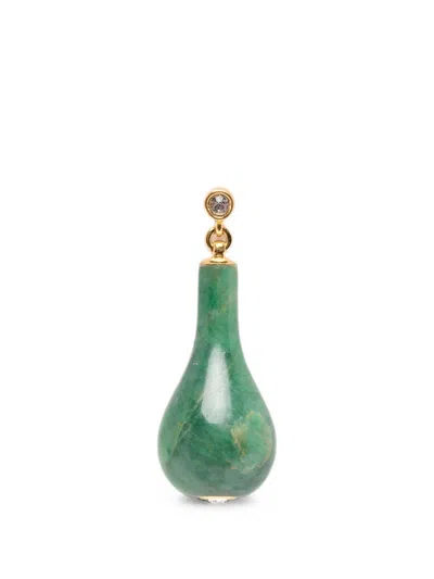 Totême Toteme Jade Drop Earrings In Green