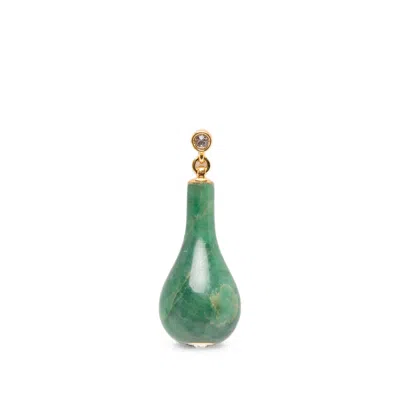 Totême Jade Drop-design Earrings In Green