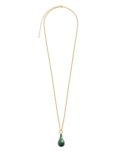 Totême Jade Pendant Necklace, 11.81-15.74 In Transparent