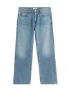 Totême Cropped Wide-leg Jeans In Blue