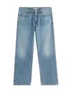 Totême Cropped Wide-leg Jeans In Blue