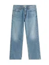 Totême Cropped Wide-leg Jeans In Blue