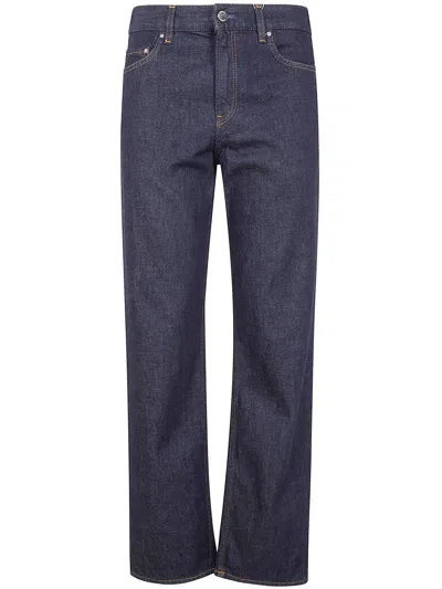 Totême Jeans Gamba Dritta "low Straight" In Blue