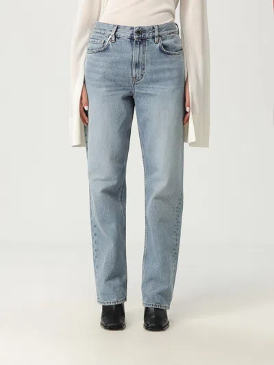 Totême Jeans Toteme Woman Color Gnawed Blue