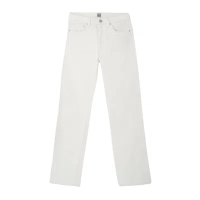 Totême Jeans With Belt Loops In White