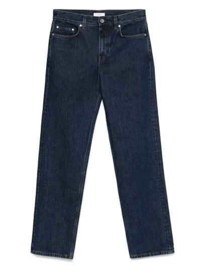 Totême Toteme Jeans With Logo Application In Blue