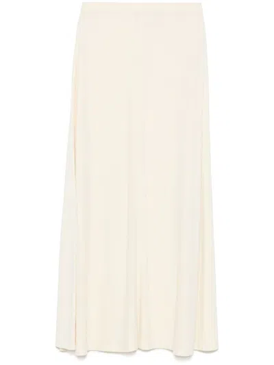 Totême Toteme Jersey Long Skirt In Neutral