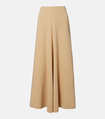 Totême Jersey Maxi Skirt In Brown