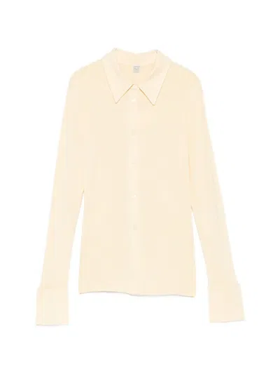 Totême Jersey Shirt In Yellow
