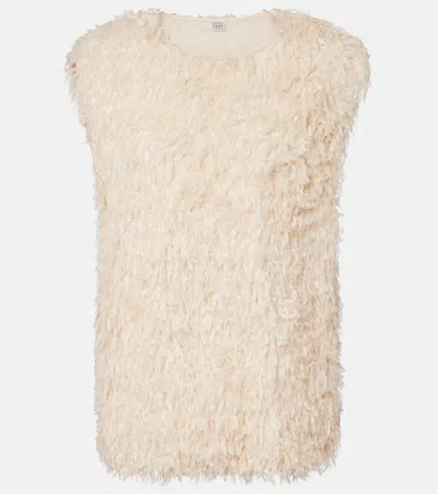 Totême Fleece Top In Pink