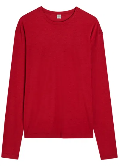 Totême Toteme Jersey Top In Red