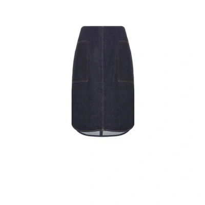 Totême Denim Skirt In Black