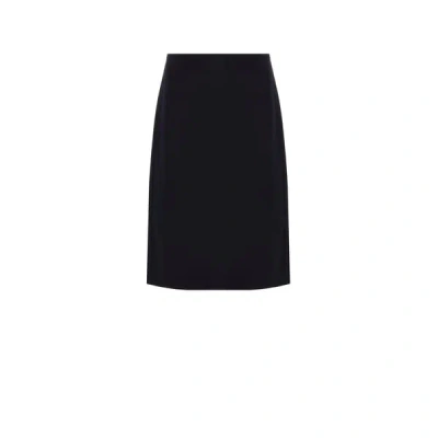 Totême Wool Midi Skirt In Black