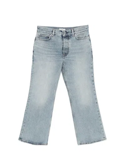 Totême Kick Belt-loops Jeans In Blue