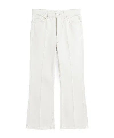 Totême Kick Belt-loops Jeans In White
