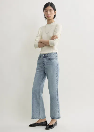 Totême Kick Flare Denim True Vintage In Blue