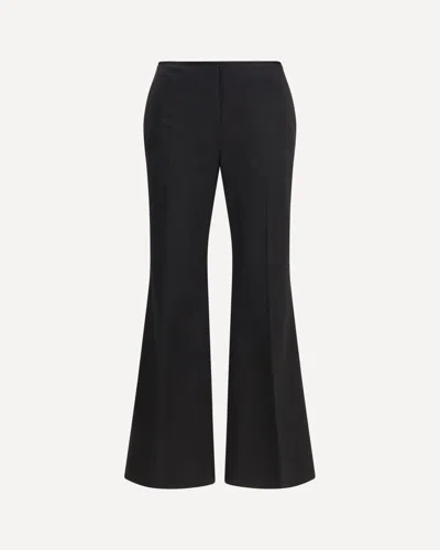 Totême Kick Flare Raw-edge Pants In Black
