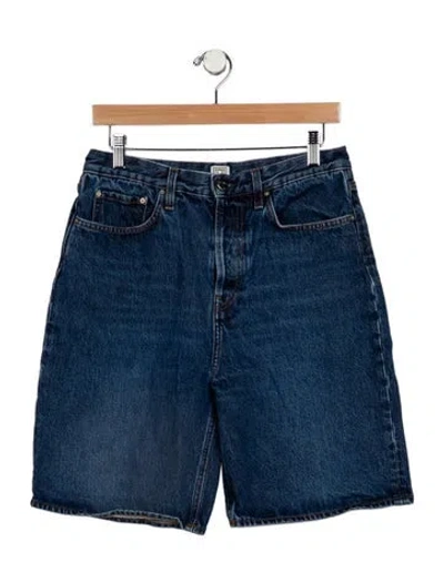 Pre-owned Totême Knee-length Shorts In Blue