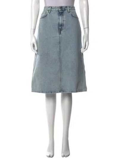 Pre-owned Totême Knee-length Skirt In Blue