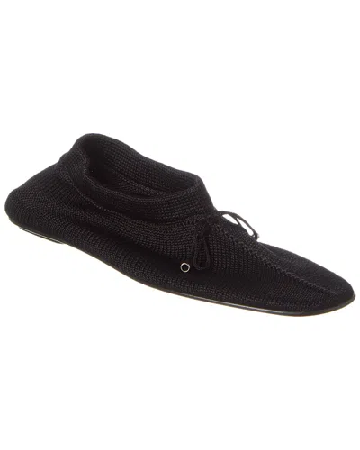 Totême Toteme Knit Ballerina Flat In Black