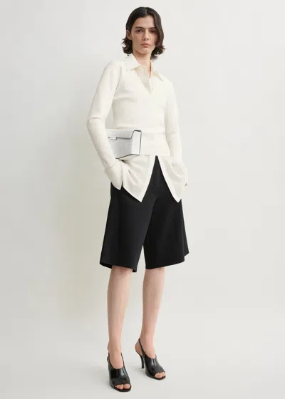 Totême Knit Shorts Black Petite In Multi
