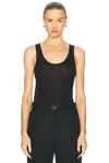 Totême Toteme Compact Knit Tank In Black