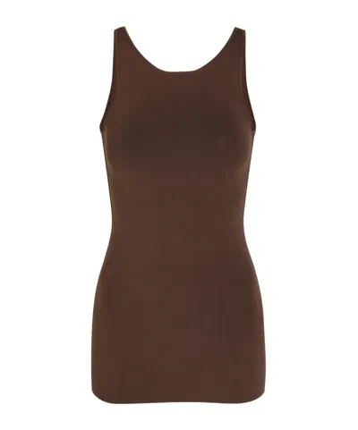 Totême Knit Tank Top In Green