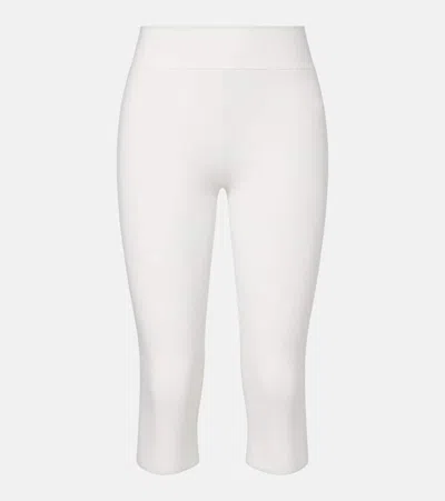 Totême Knitted Capri Pants In White