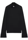 Totême Toteme Sweater With Flared Sleeves In Black