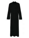 Totême Toteme Twist Long Sleeve Dress In Black