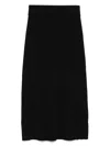 Totême Toteme Women Knitted Long Skirt In Black
