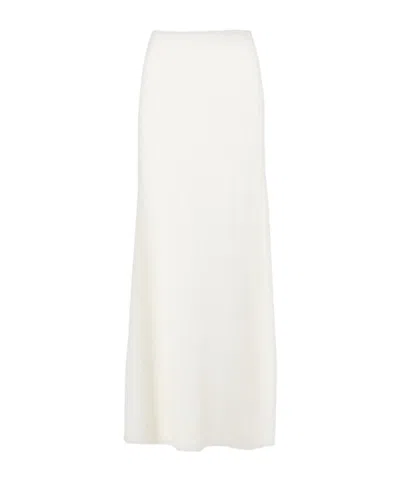 Totême Knitted Maxi Skirt In White