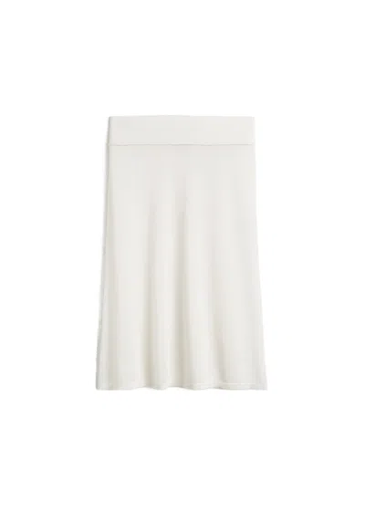 Totême Knitted Mini Skirt In White