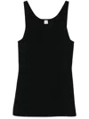 Totême Toteme Classic Compact Knit Tank Top In Black